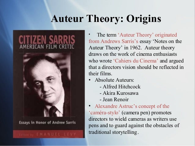 essays on the auteur theory essays on the auteur theory